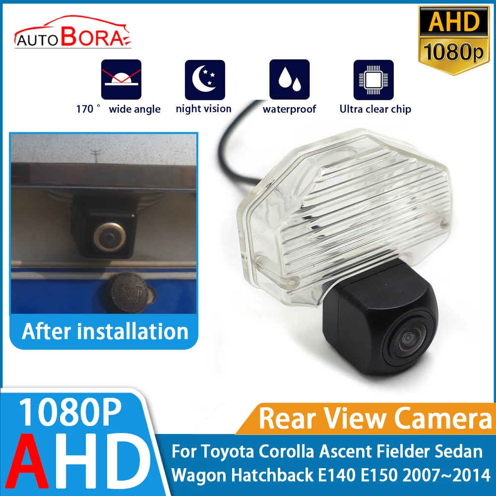 

Parking Car Rear View Camera AHD 1080P Night Vision for Toyota Corolla Ascent Fielder Sedan Wagon Hatchback E140 E150 2007~2014