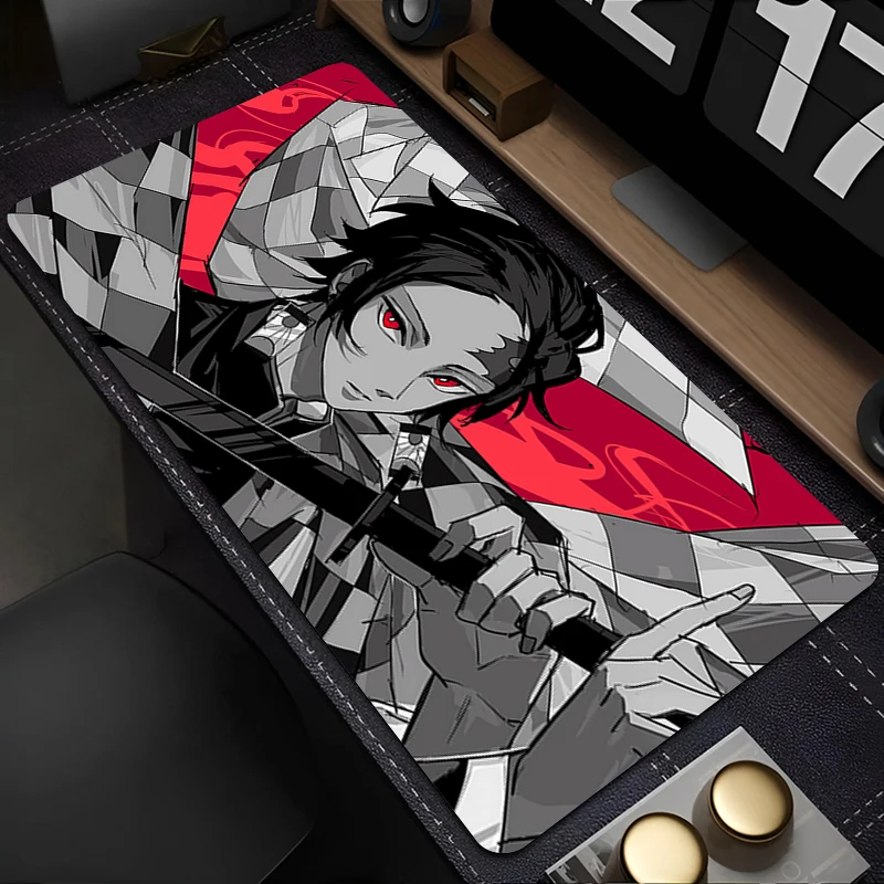 

Mousepad Laptop Office Cabinet HD Keyboard Pad PC Desk Mat Large D-demon Slayer Tanjiro Mouse Pad Non-slip Rubber Extended Pad