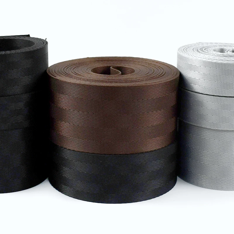 

5Meters Polyester Webbing Tape 20/25/32/38/50mm Backpack Webbings Strap Dog Collar Ribbon Lanyard Sewing Belt Bias Binding Band