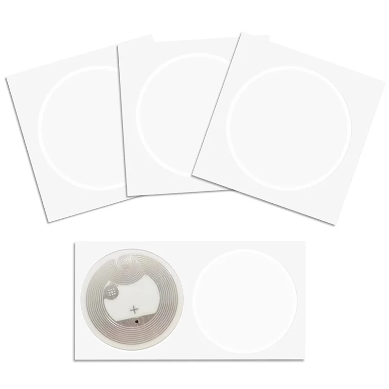 B29C-1000Pcs NFC Ntag216 Sticker Ntag216 NFC Tags NFC 216 Tag Ntag216 NFC Cards 13.56Mhz NFC Tag Stickers 888 Bytes Memory