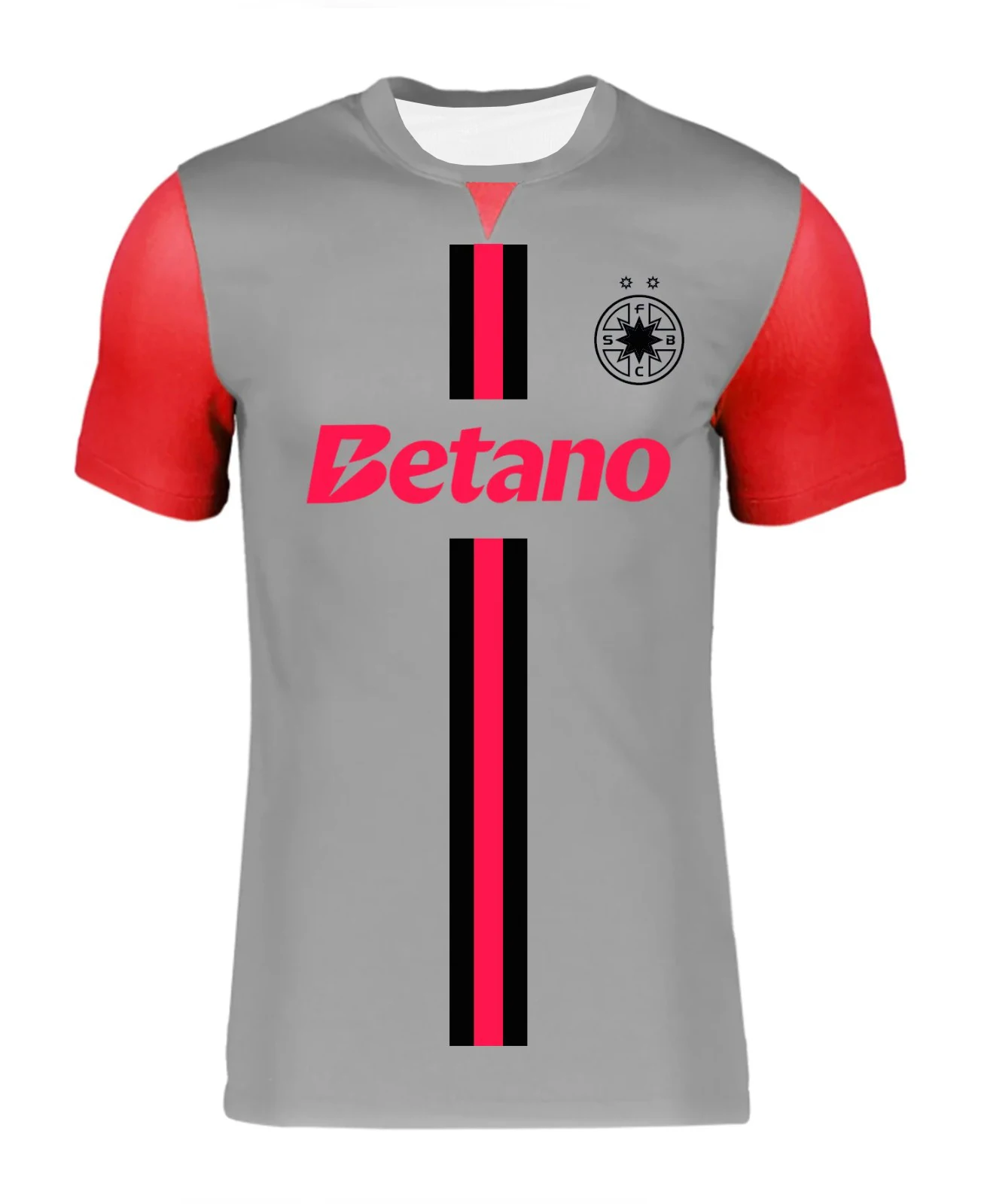 

Новое поступление, стиль FCSB, домашний футбольный трикотаж для мужчин и женщин, повседневная спортивная футболка на открытом воздухе, дышащая футболка, модный 3D топ