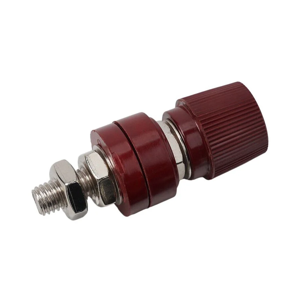 1Pcs 8MM Male Screw Audio Binding Post Insulated Terminal Power Connector Red Black For Car RV Boat Solar Battery Junction Box