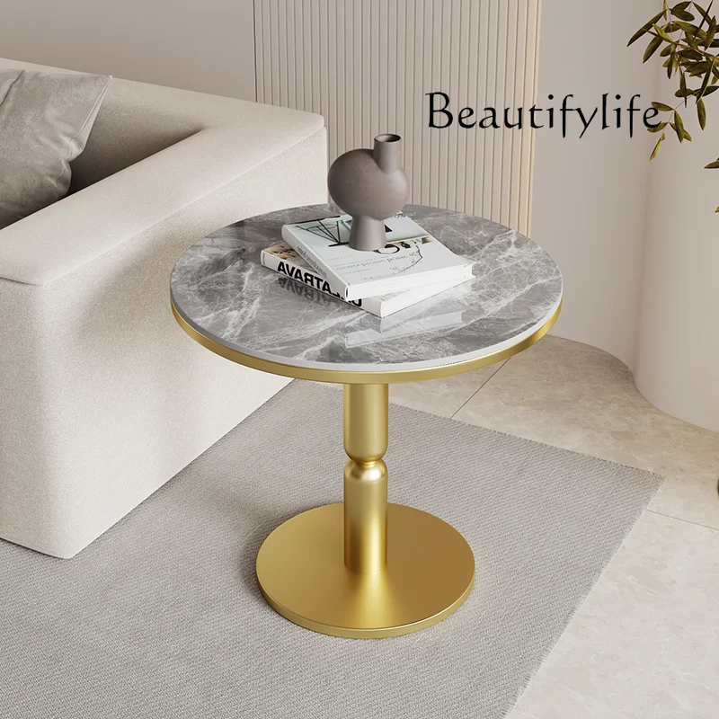 BN Marble Centerpiece Coffee Table Black Designer Round Modern Coffe decoración hogar decoración hogar