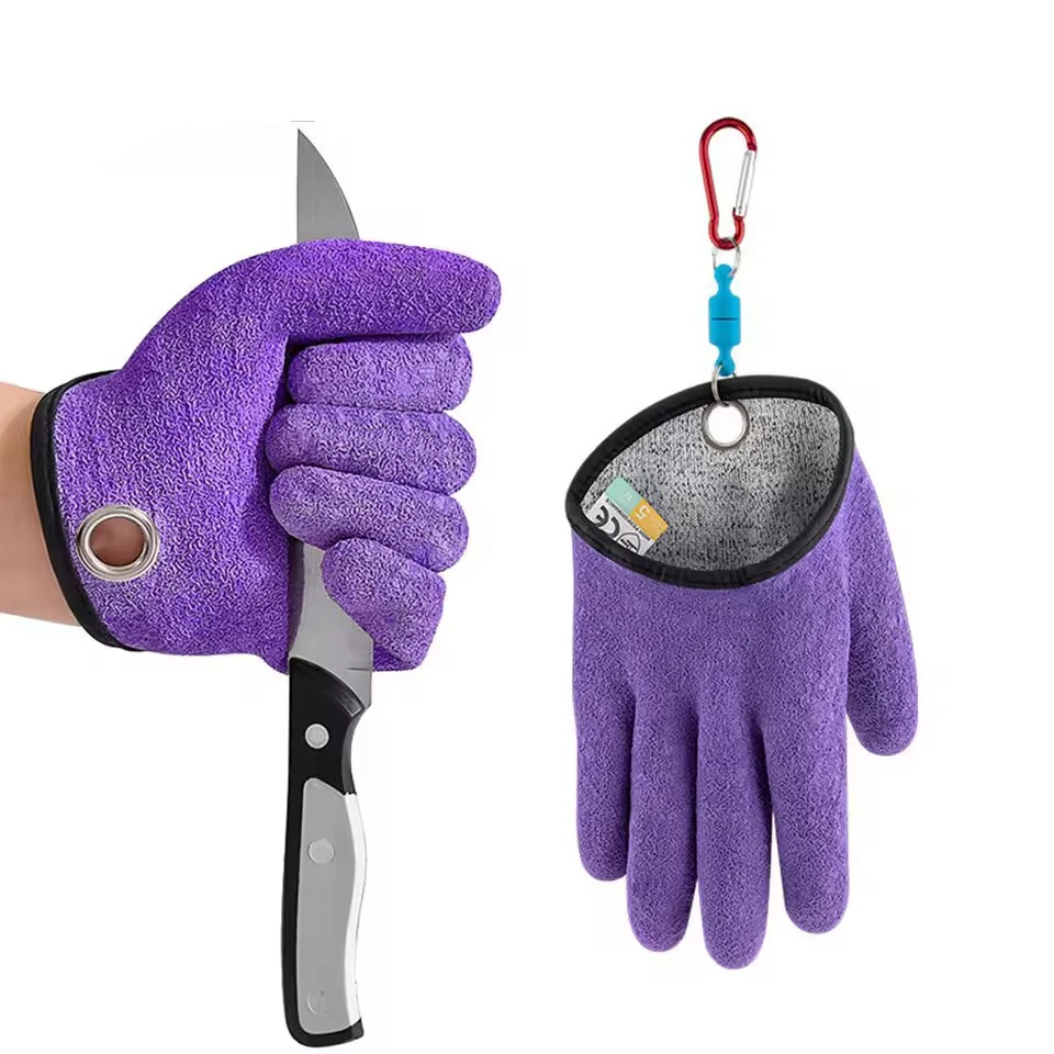 1 個厚い滑り止め釣り手袋屋外釣り保護フルフィンガーグローブポータブル防水漁師のホームグローブ