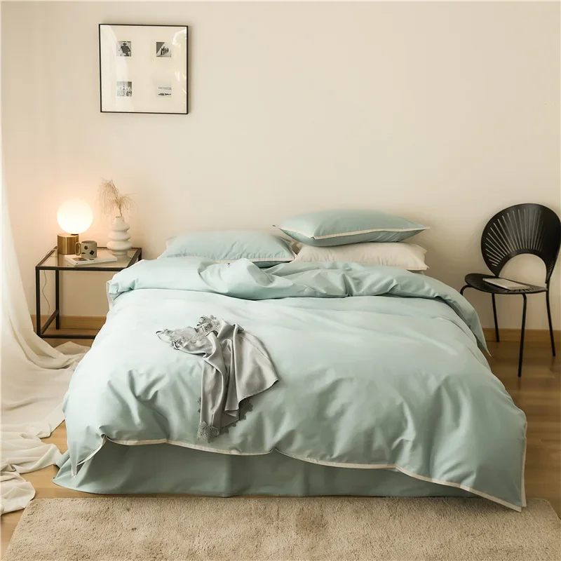 

100% Cotton Hotel Home Duvet Cover Bed Linen Bedsheet Luxury Bedding Set Bed Sheet Set