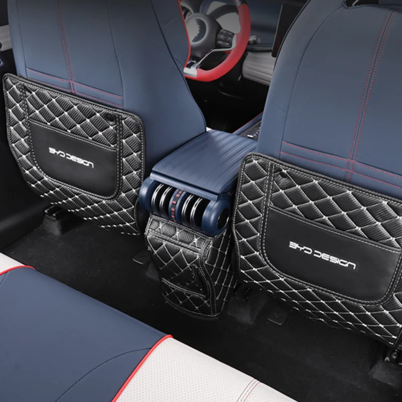 

Автомобильные противоударные коврики Byd Atto 3 2022-2024 из искусственной кожи, защитное покрытие для спинки сиденья, противогрязные накладки, автомобильные аксессуары, автомобильные инструменты