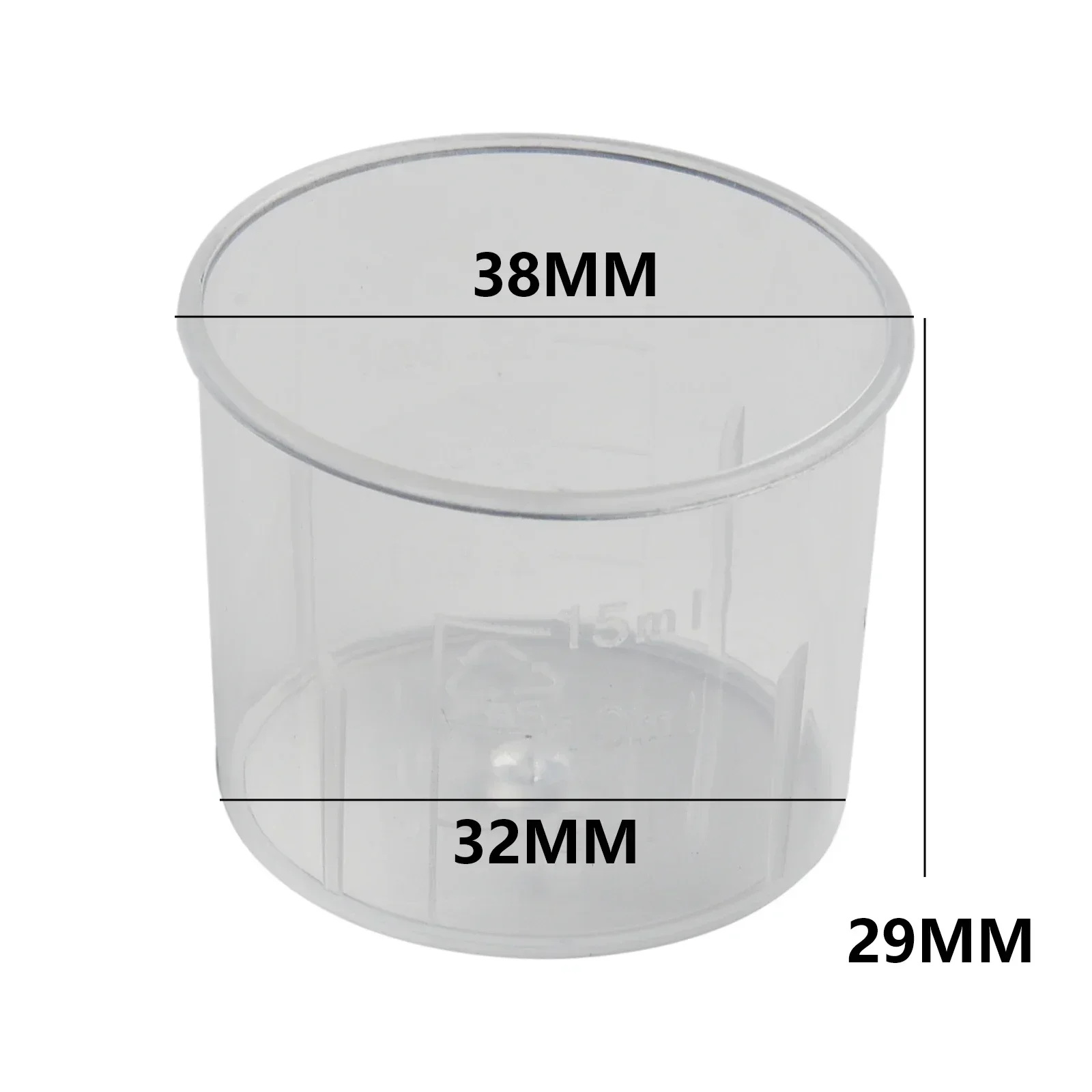 Medicine Measuring Cup Graduated Measure Double Scale Baking Laboratory Liquid Cooking Replacement 15ml/30ml 10pcs