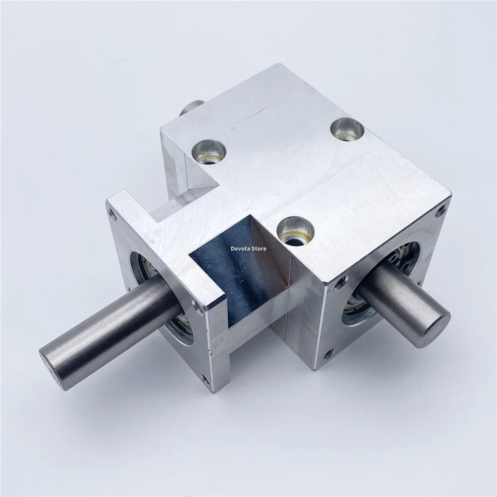 1: 1 Small Corner Device Spiral Bevel Gear 12MM Dual Output Shaft Differential Assembly Gearbox 1M 25T 2000RPM