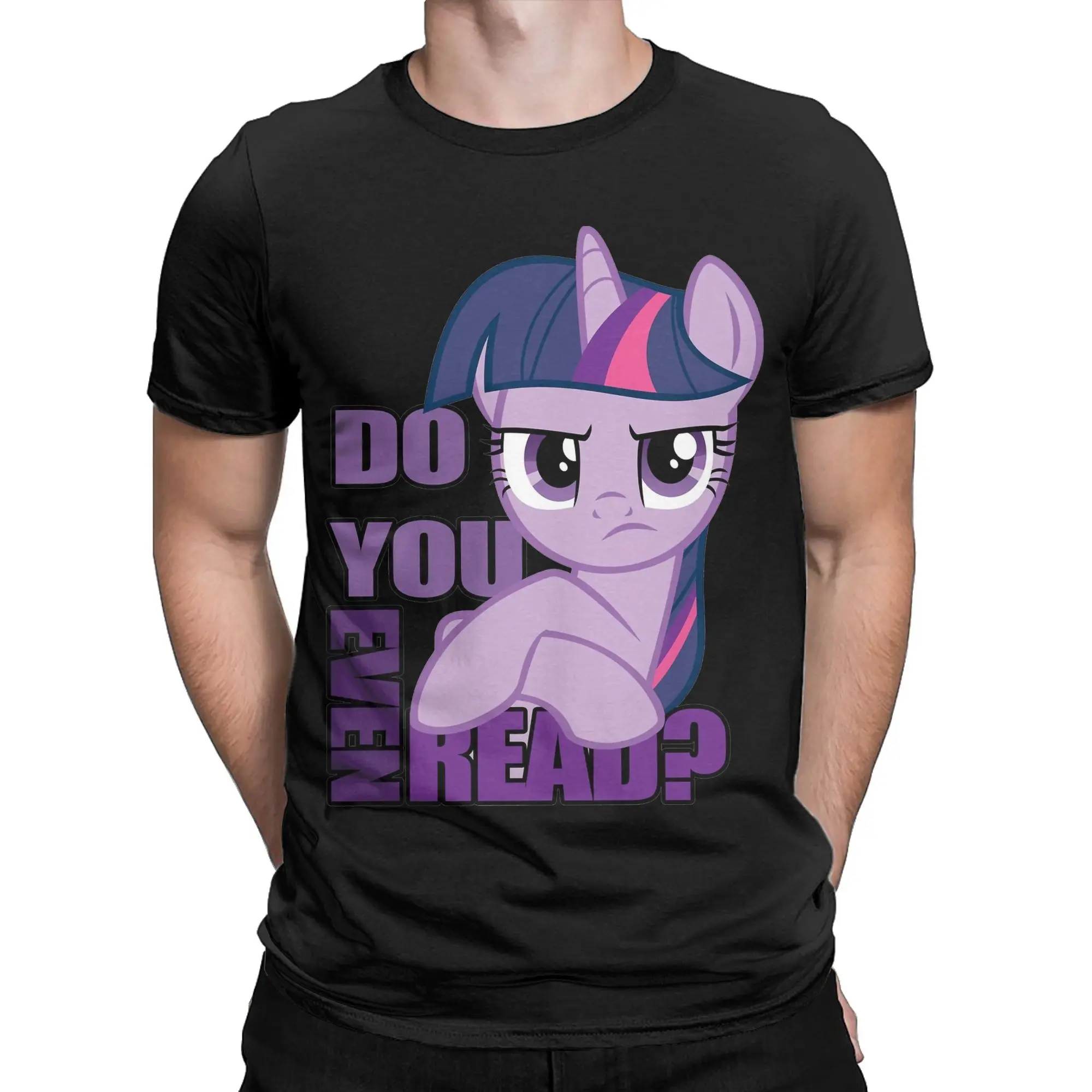 Men Women's Do You Even Read Twilight Sparkle MLP  T Shirt Cotton Clothing Novelty Short Sleeve O Neck T-Shirts