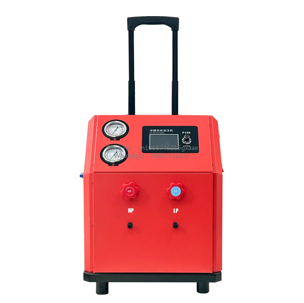 Portable Multi-Refrigerant AC Service Machine for P100 for R134a R1234yf R22 R410A Refrigerant Recovery Recycling and