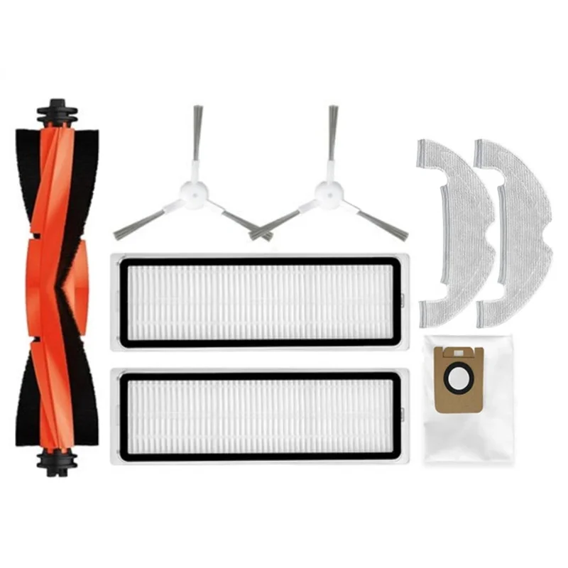 Kit d'accessoires pour aspirateur robot Dreame Bot D10 Plus, brosse latérale principale, filtre, vadrouille, sac à poussière, RLS3D, Z10 Pro, L10 Plus, 8 pièces