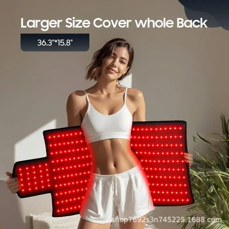 325 LED Red Light Heating Pad, Waist & Abdomen Warm Care Wrap for Body Comfort