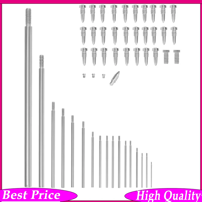 W14 Euphonium & Saxophone Repair Kit – Includes 17 Threaded Rods 33 Screws 1 Conical Nail Woodwind/Brass Instrument Maintenance