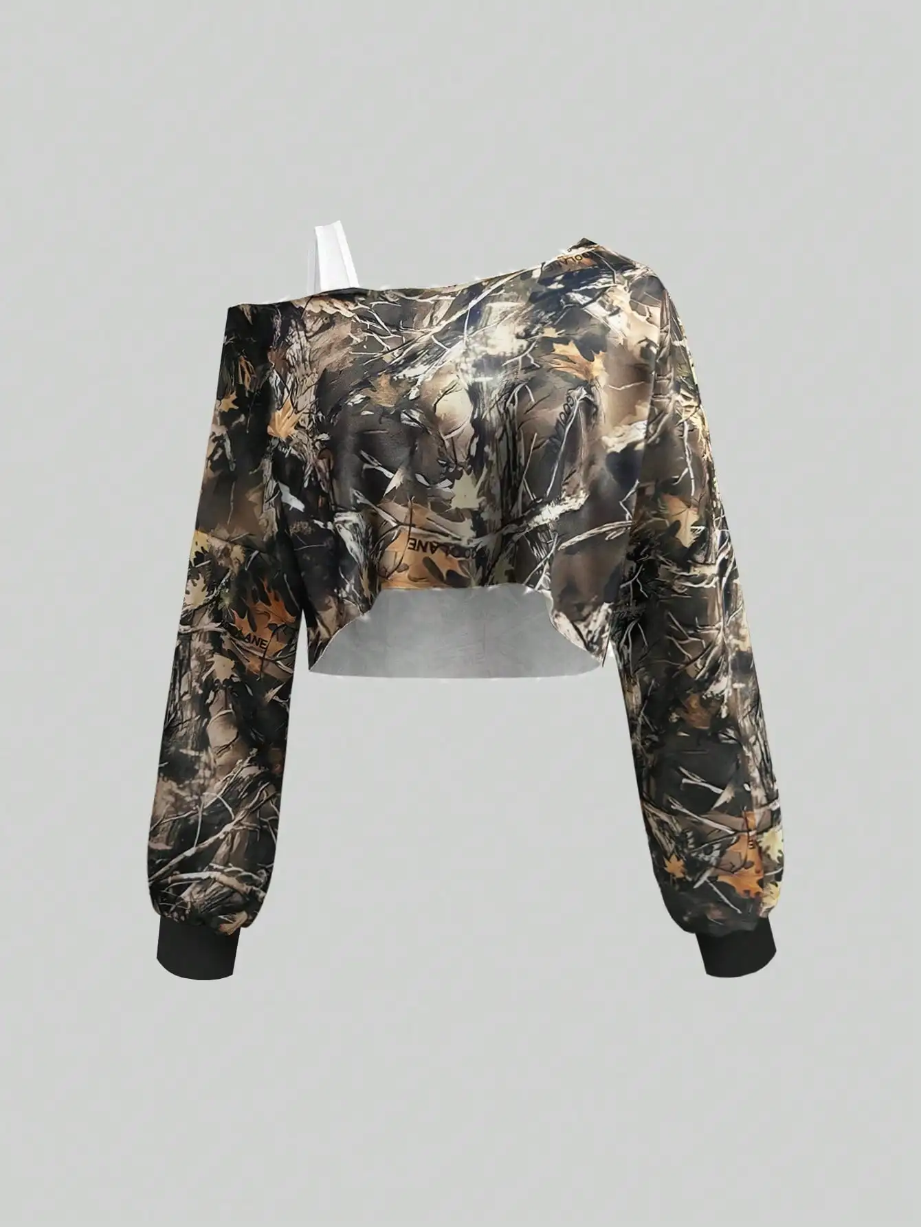 

Asymmetrical Neck Cropped Sweatshirt For Women Graduation,Back To School,Graduation,Teacher,Back To School Pullover Fall