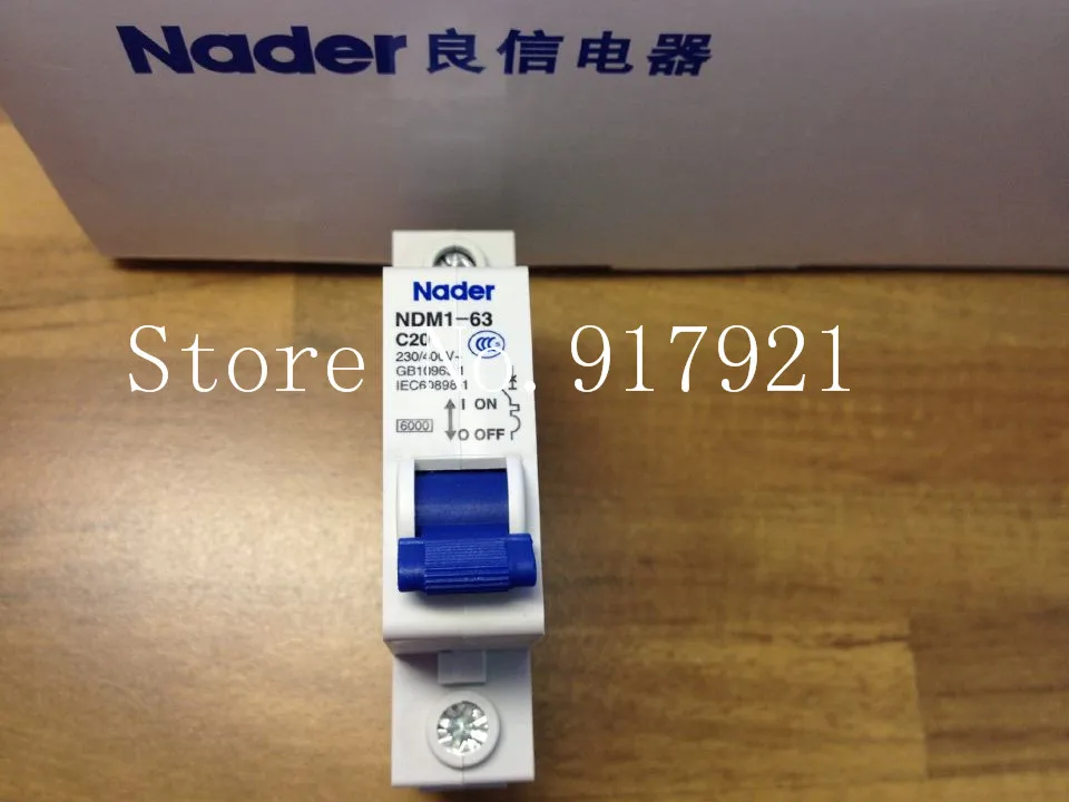 [ZOB] Nader letter NDM1-63 C20 genuine new miniature circuit breaker 1P20A air switch  --12pcs/lot