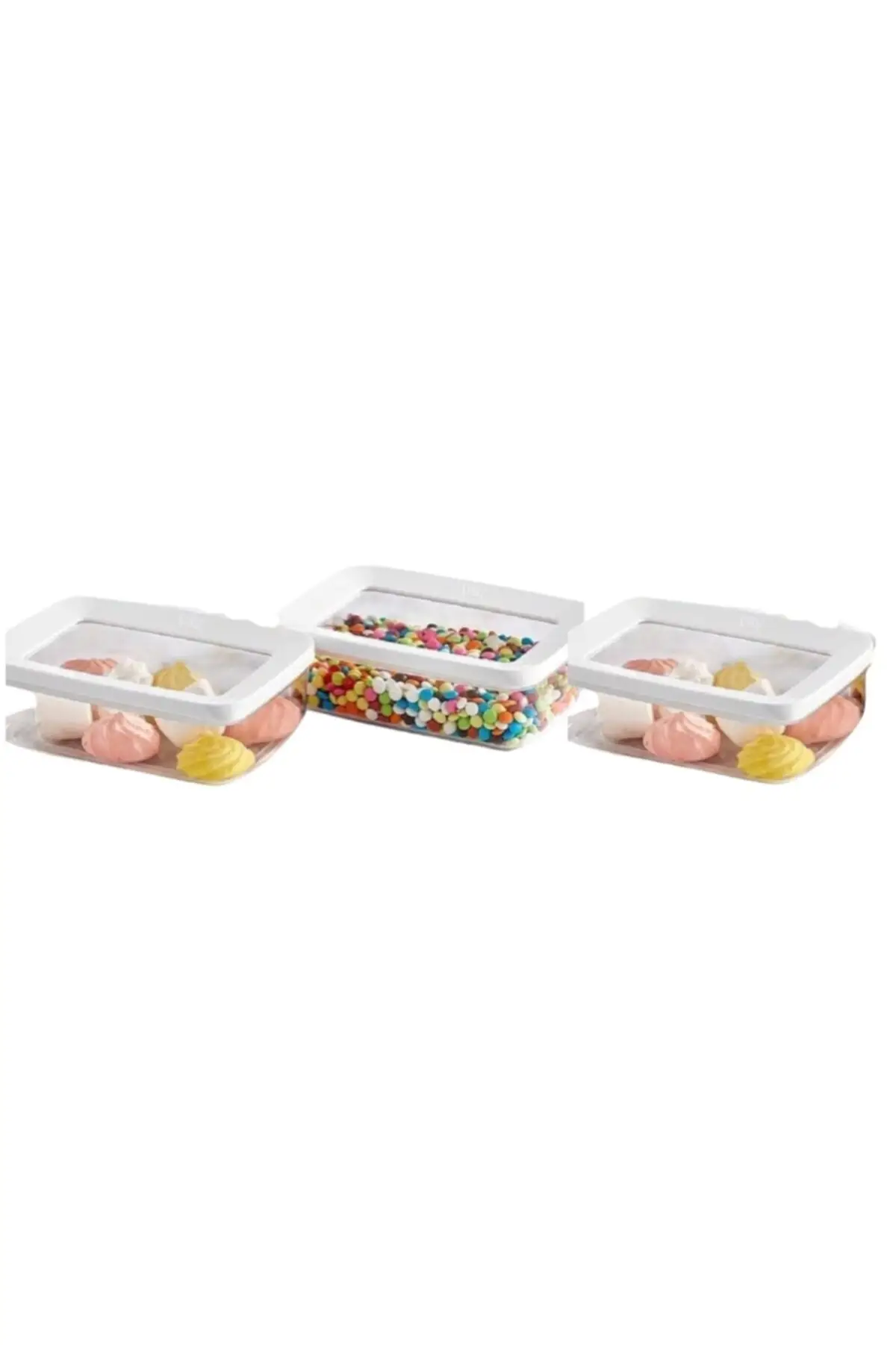 

DOLBOVI 3 pcs 600 Ml Vipahmet rectangular storage container