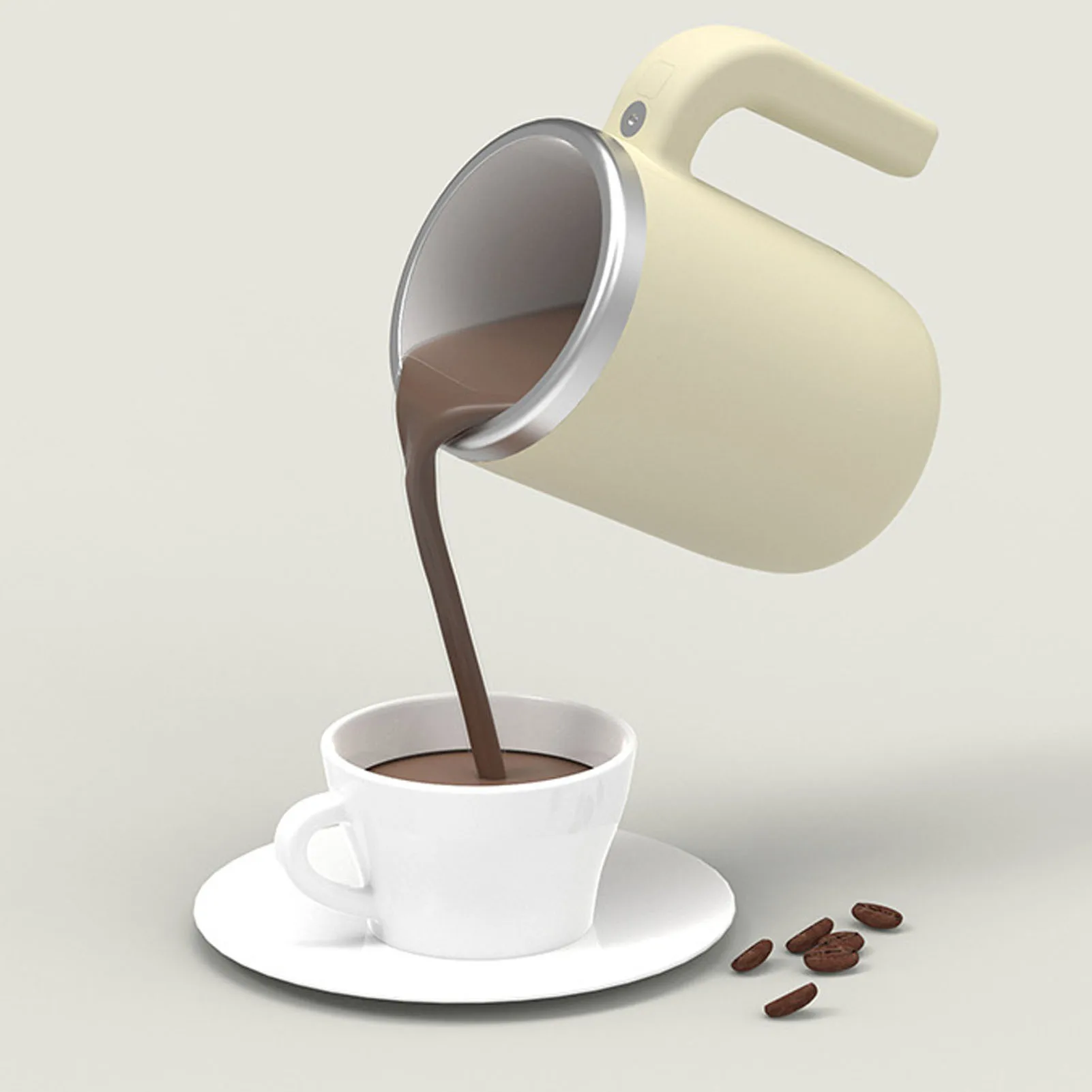自動攪拌マグ 磁気充電式 電動自動攪拌 ステンレス製カップ コーヒー 紅茶 ホットチョコレート ミルク用