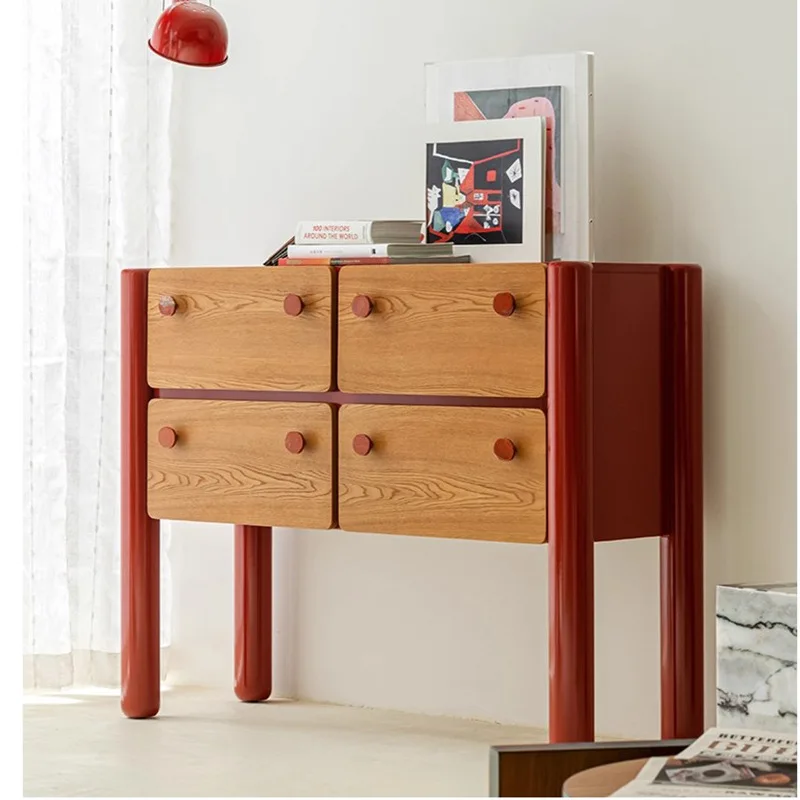 

Dopamine chest entrance entrance dining side storage cabinet color matching large capacity decorative cabinet living room