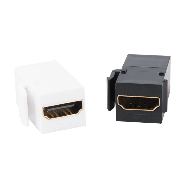 For HDMI Cable Keystone Adapter Female Coupler Socket Insert Connector Suitable For Wall Plate Or Blank Patch Panel