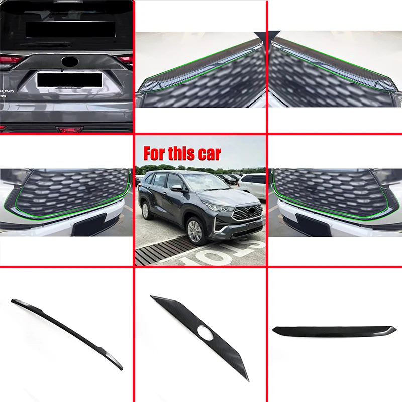 For Toyota Innova Zenix AG10 2023 2024 Accessories Grille Trunk Hood Trim Molding Decoration