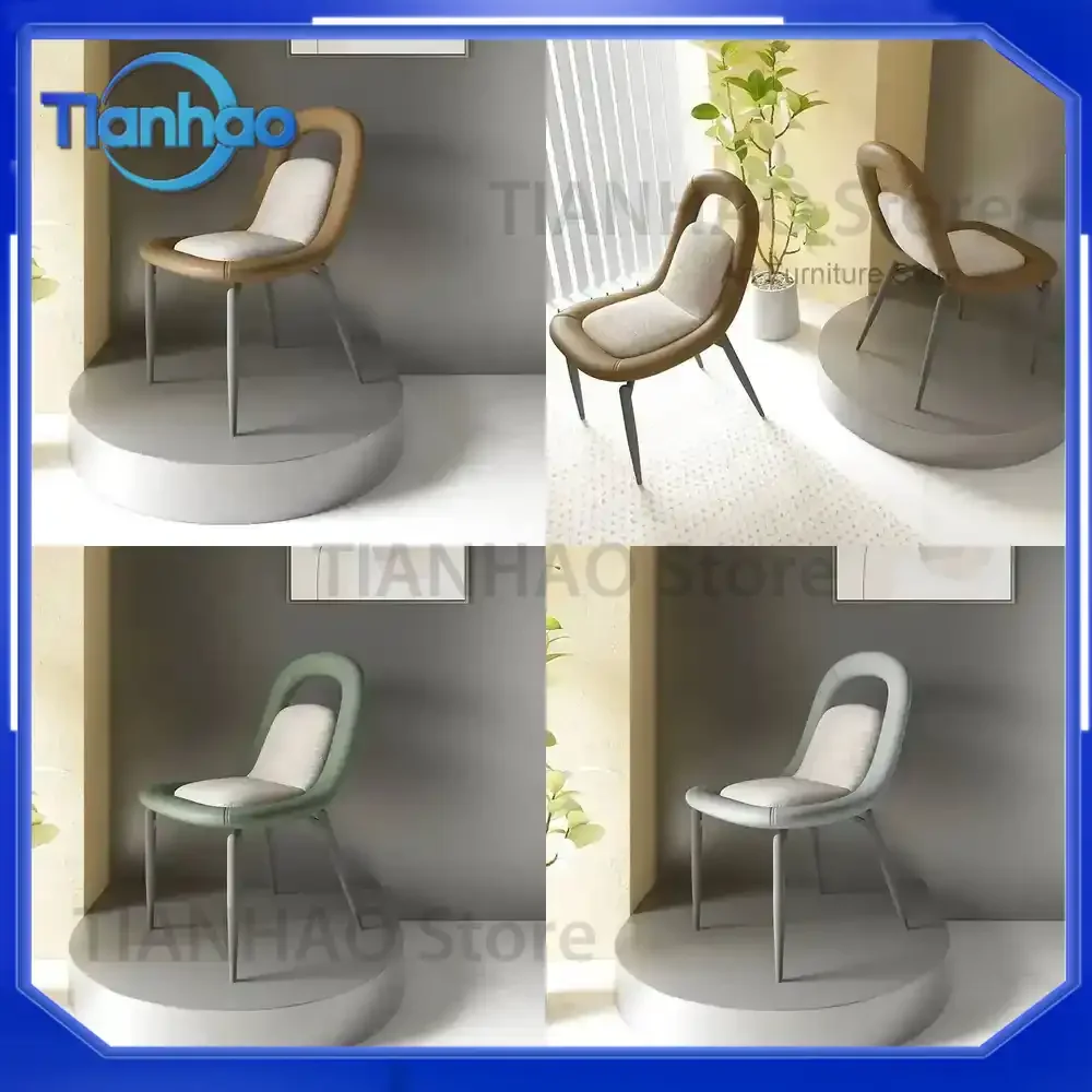Comfort Luxury Design Chairs for Living Room Backrest Garden Kitchen Lounge Modern Patio Furniture for Salon Sillones LJ50DC
