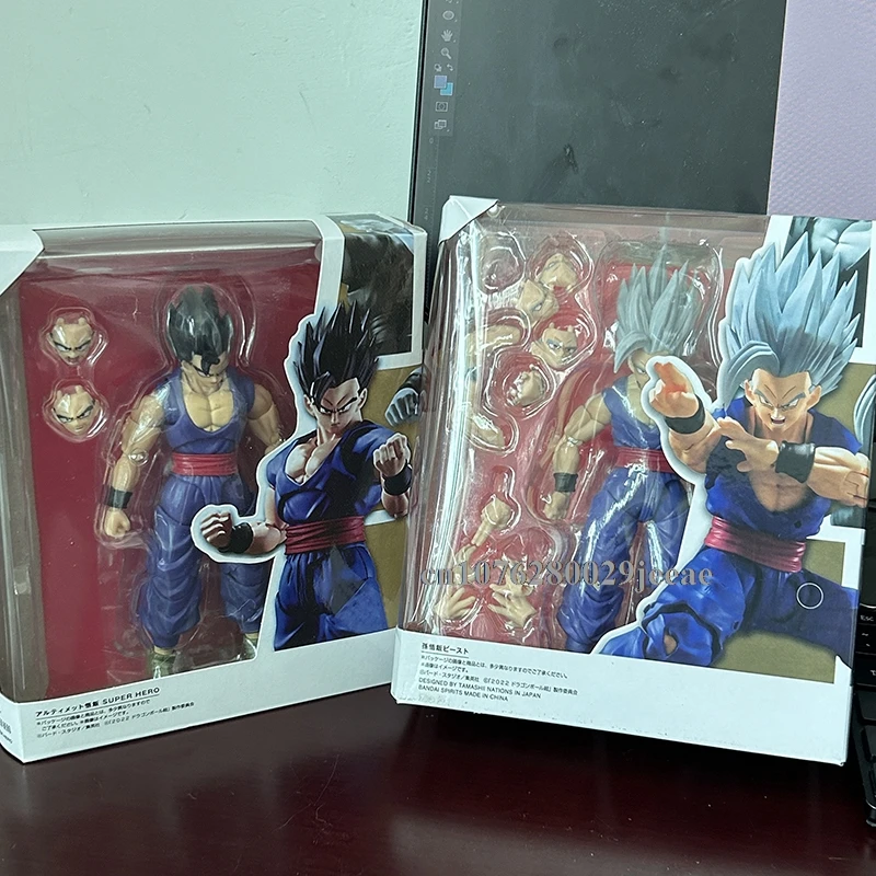 Shf Dragon Ball Son Gohan Beast Action Figure PVC Movable Collection Doll Anime 17cm Super Saiyan Gohan Figurine Model Toys Gift