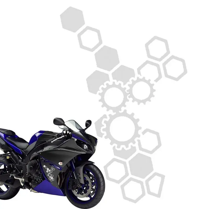 

Автомобильные наклейки, аксессуары, красивый сотовый узор, индивидуальный автомобильный чехол, царапины, аксессуары для внешних деталей мотоцикла