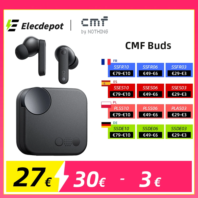 Global Version Wireless bluetooth Earphone CMF Buds Geräuschunterdrückung bis zu 42 dB Bluetooth 5.3