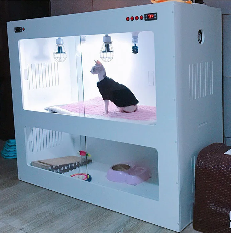 Good quality and low price cat dog incubator for sale with double-deck