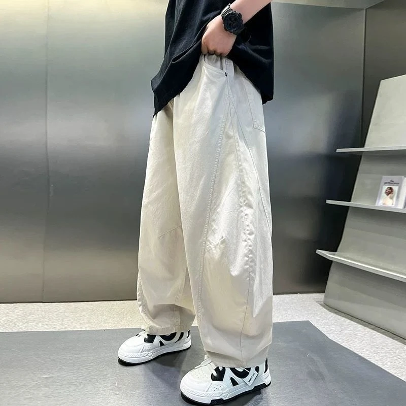 

2026 New Boys Summer Mosquito Repellent Thin Breathable Straight Leg Loose Fit Curved Leg Quick Dry Stylish Trendy Kids Pants