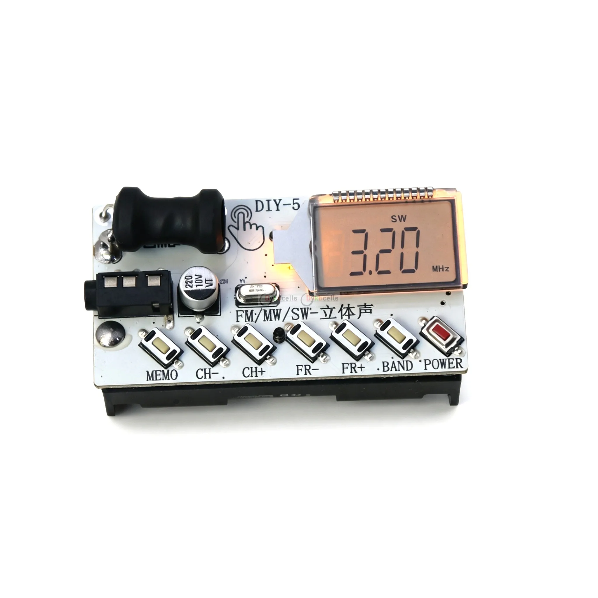 AM FM MW SW Radio Digitaluhr LCD-Display Frequenz 4-Band Mittelwellen-Kurzwellen-Empfänger Rundfunkempfang Kopfhörer-Radio – Detail 5