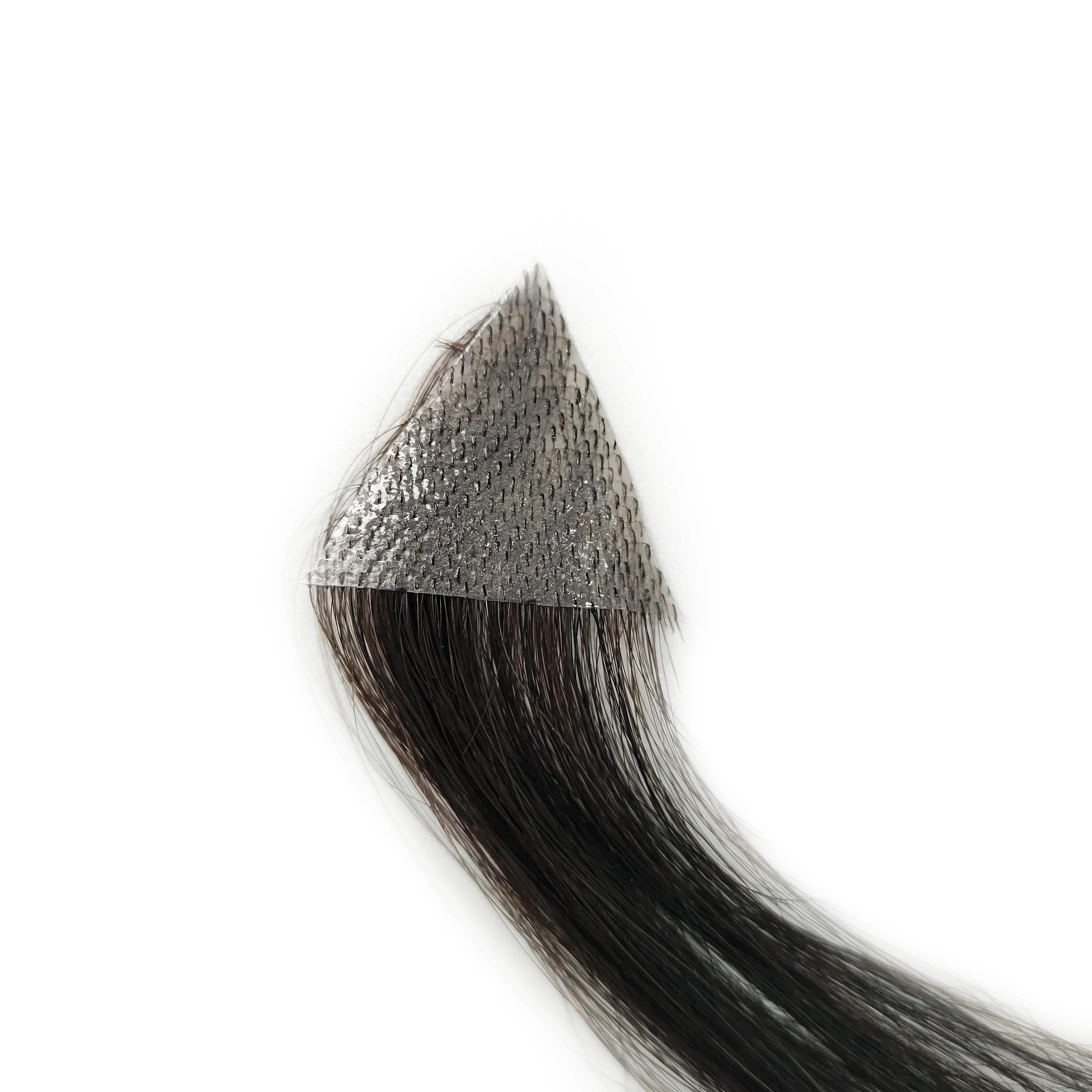 Prótese Capilar Masculina Natural para Testa e Patilhas, Ultrafina, Invisível, em PU, com Linha do Cabelo em Formato M