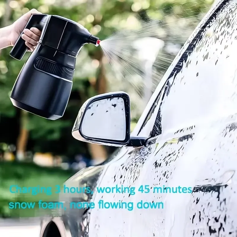 FY 2L Rechargeable Wireless Foam Spray Gun, Portable High Pressure Foam Cannon for Car Wash, Home Cleaning & Garden Watering