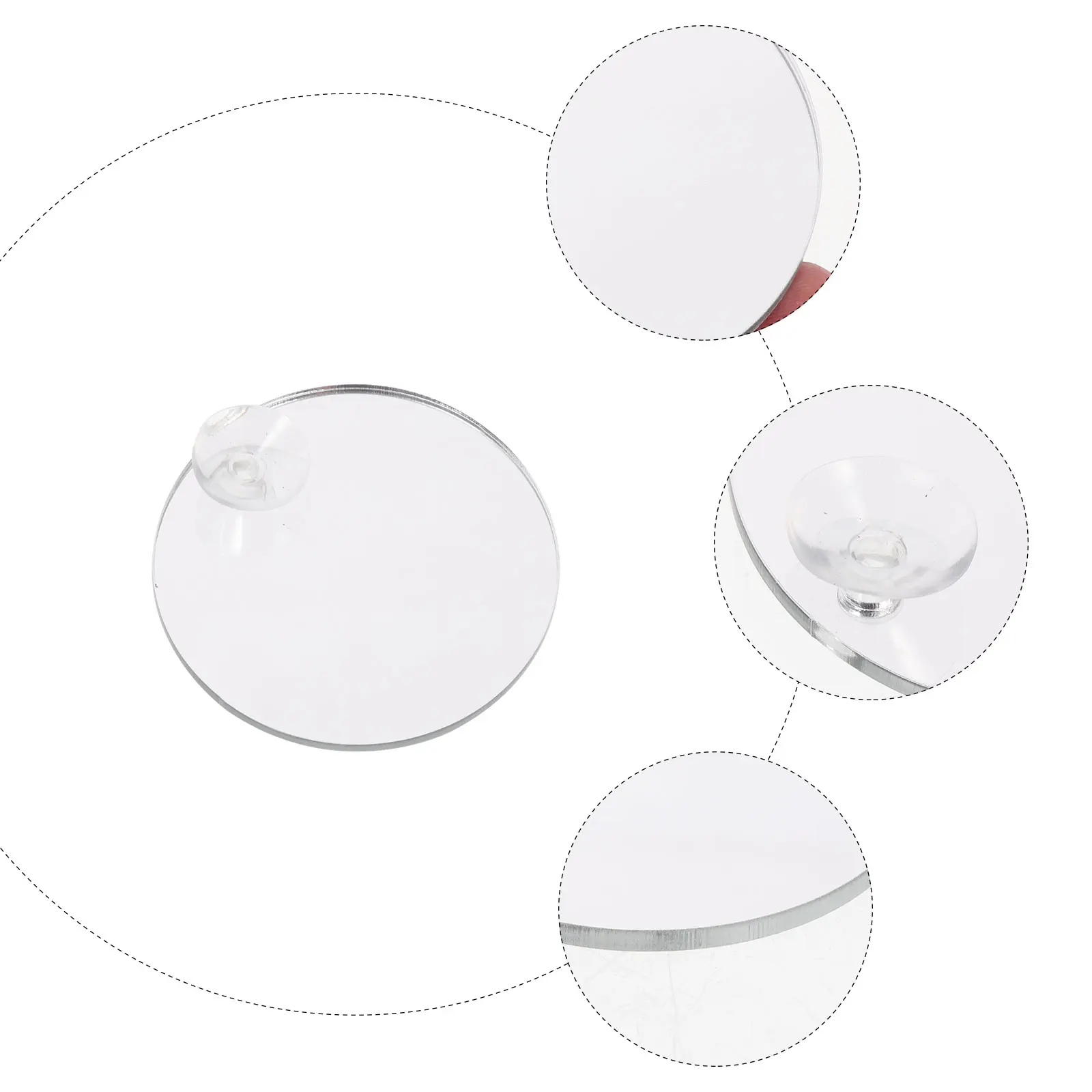 

10pcs Betta Mirror Single Side Suction Cup For Fish Tank Decor Aquarium Supply Betta Fish Training Mirror Decor Pet