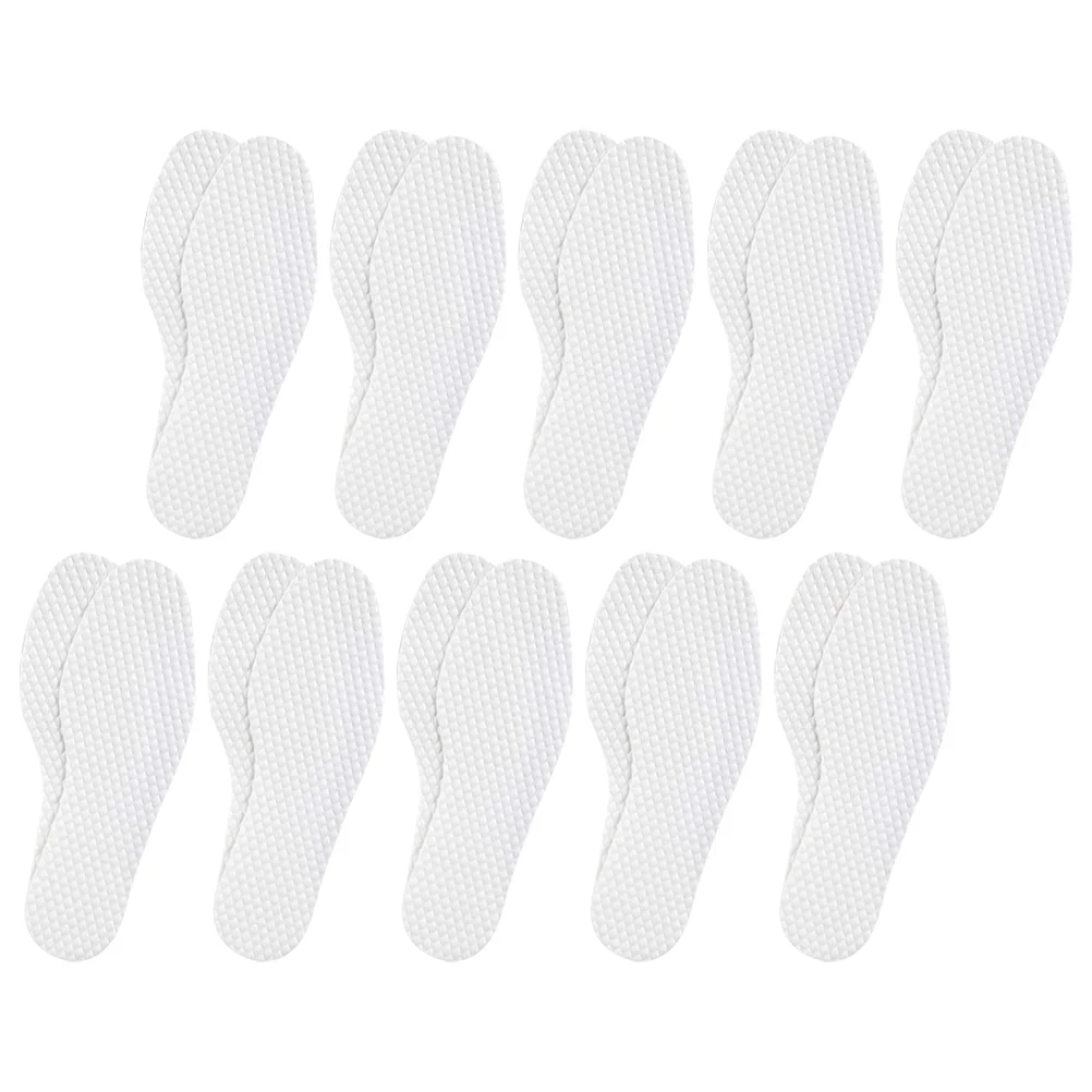 10 Pairs Honeycomb Deodorant Breathable Paper Outdoor Travel Camping Insoles (size 44 Shoe Comfortable Inserts Wood Pulp Pads