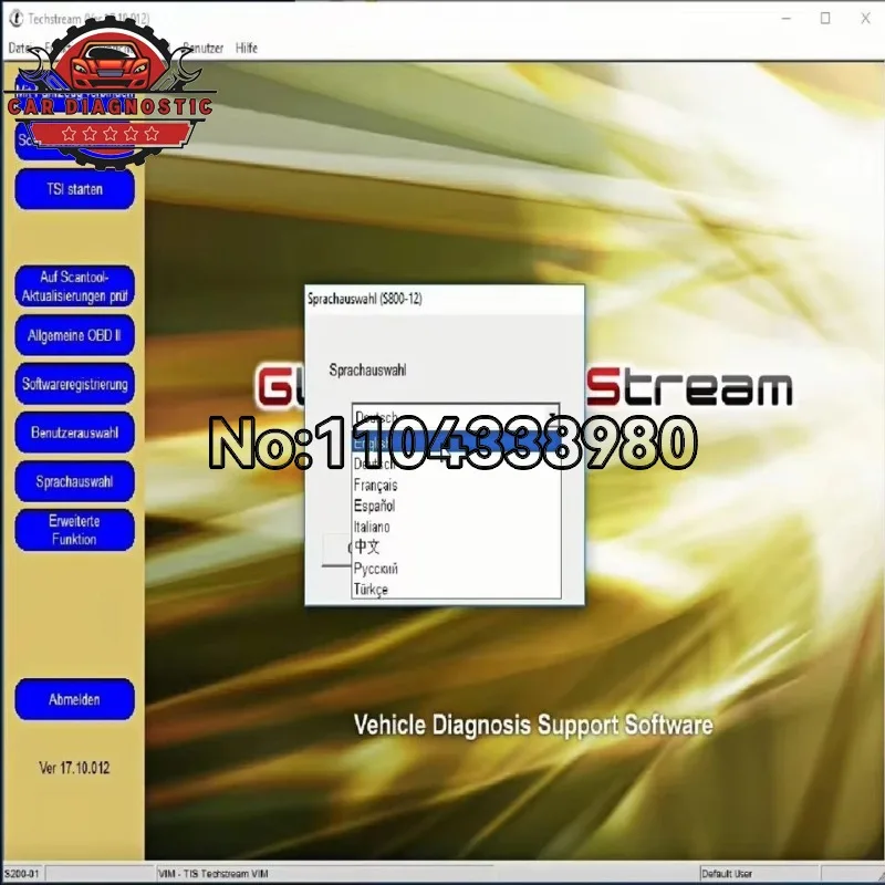 HOT Good Selling for MINI VCI Techstream 17.10.012 coding diagnose car scanning OTC Scanner ECM ECU coding diagnose for To/yo/ta