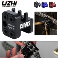 Herramienta de prensa de cadena de eslabones maestros profesional Universal para motocicleta ATV de placa lateral 520 525 530