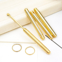 2pcs Metal Mini Shovel Spoon Medicine Spoon for Mini Bottle Teaspoons Dessert Spoon Salt Spoon Honey Spoon Key Chain Necklace