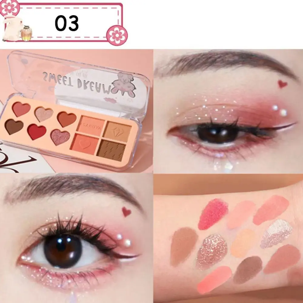 

Multi-Color Portable Folding Eyeshadow Long-Lasting Mini Beauty Makeup Kit Shiny Waterproof Eye Shadow Palette Beginners