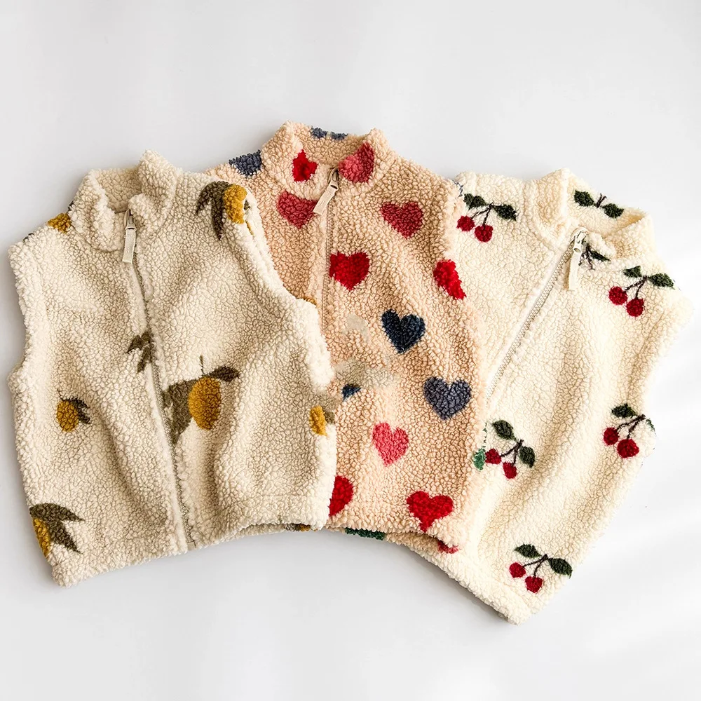 سترة دافئة للأطفال للخريف والشتاء للأولاد والبنات بسحاب مطبوع وسترة أطفال ملابس خارجية سترة للأطفال الصغار