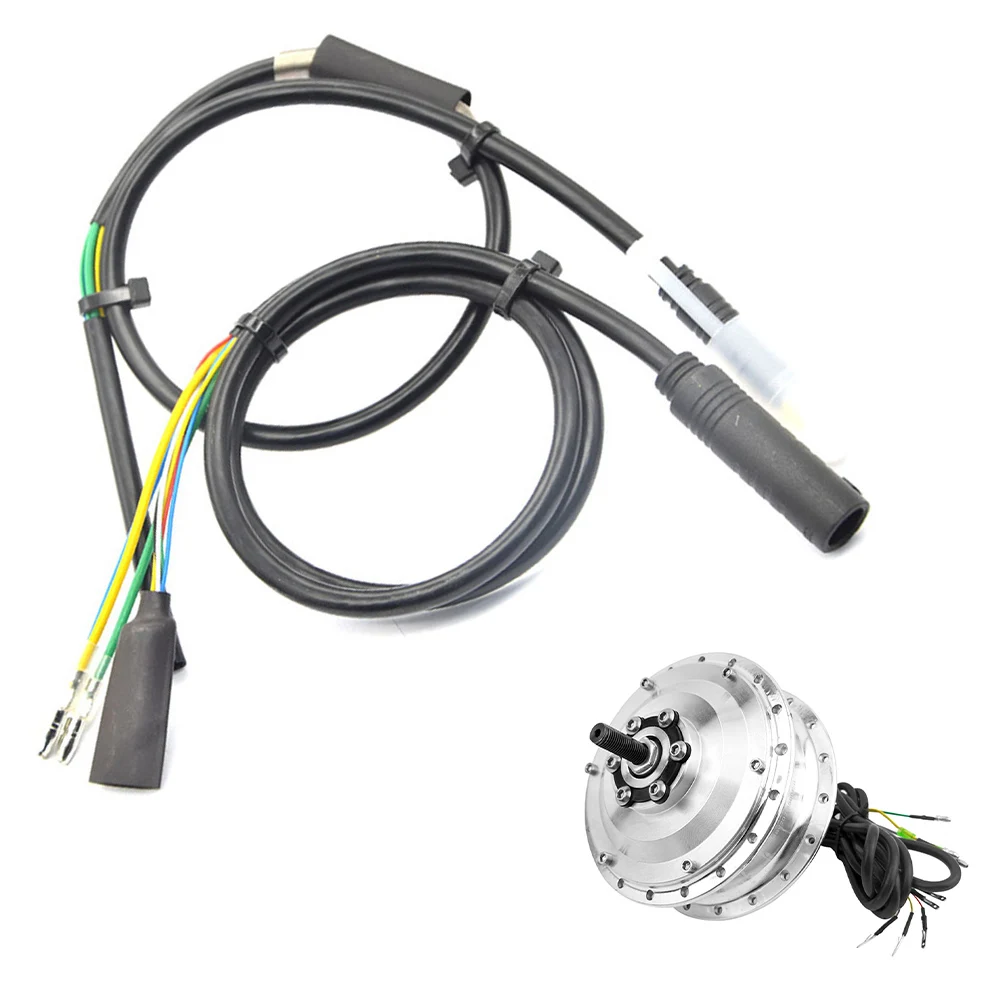 1 Stück Elektrofahrrad-Motorkabel 9-polig 1,5 mm² 70cm/50cm Buchse/Stecker Bürstenloser Nabenmotor-Kabelbaum für 400W Motor Zubehör