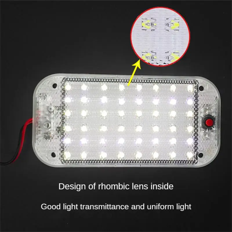 LED Panel Light Car Interior Reading Lamp High Brightness Cabin Lights for Van Truck RV Boat Camper Lights Strip 12V-24V