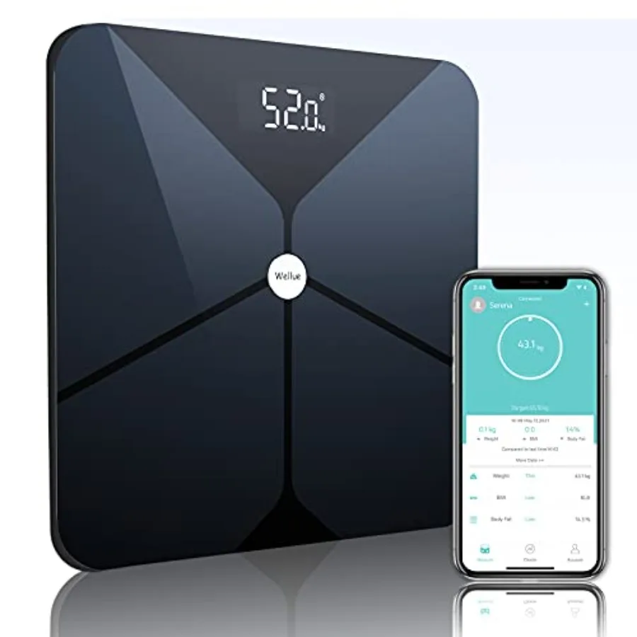 

Scales for Body Weight and Fat, Weight Scale, Digital Bathroom Scale with Body Fat and Water Weight, High Accurate Bluetooth BM