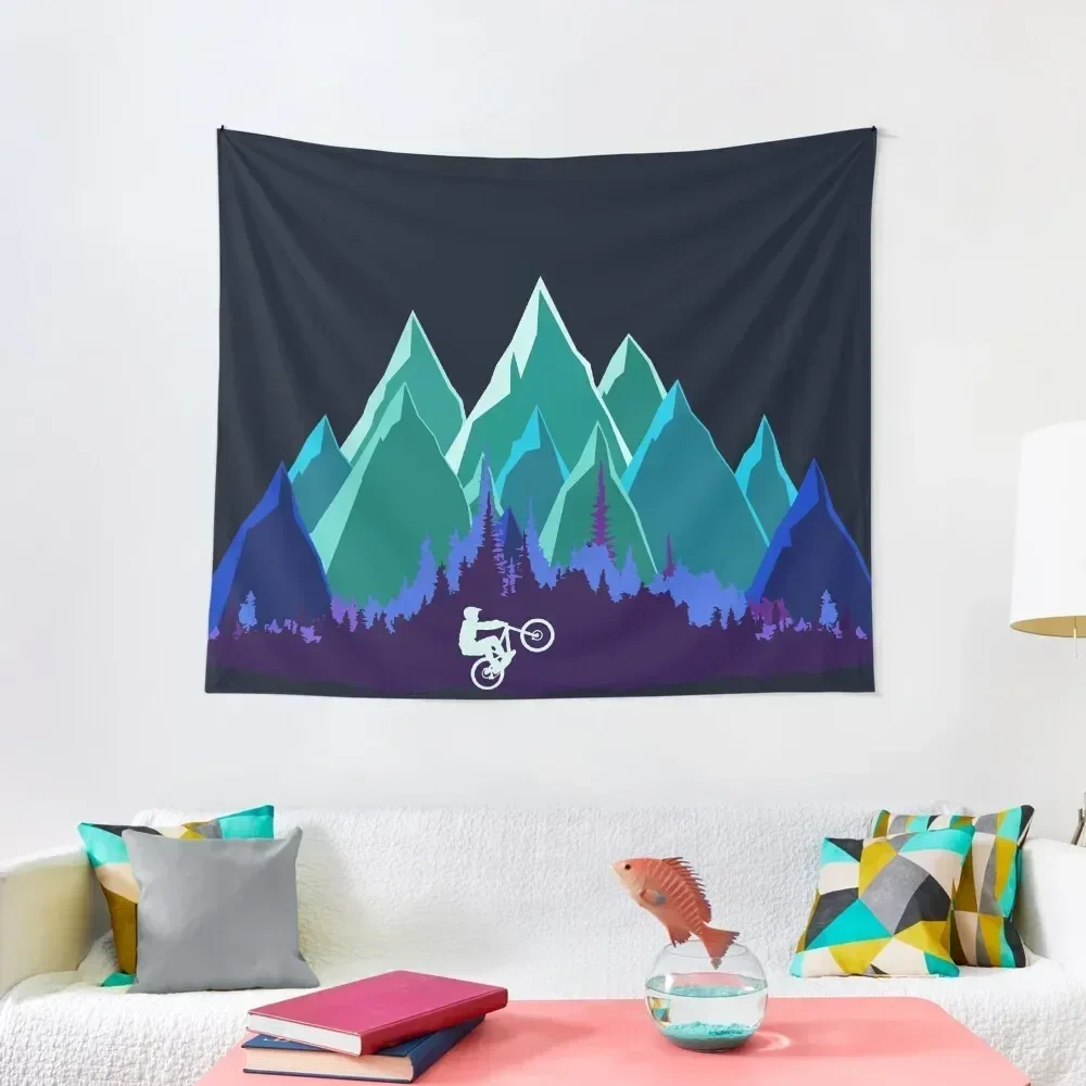

MTB Mountains Tapestry Wall Decor Hanging Home Decorations Wall Hanging Wall Tapestry