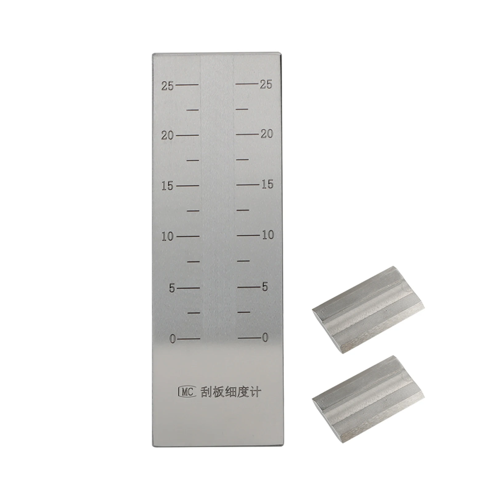 

Single-Groove Scraper Fineness Gauge, Stainless Steel Coating Particle Fineness Plate for Paint Ink Test with Aluminum Box