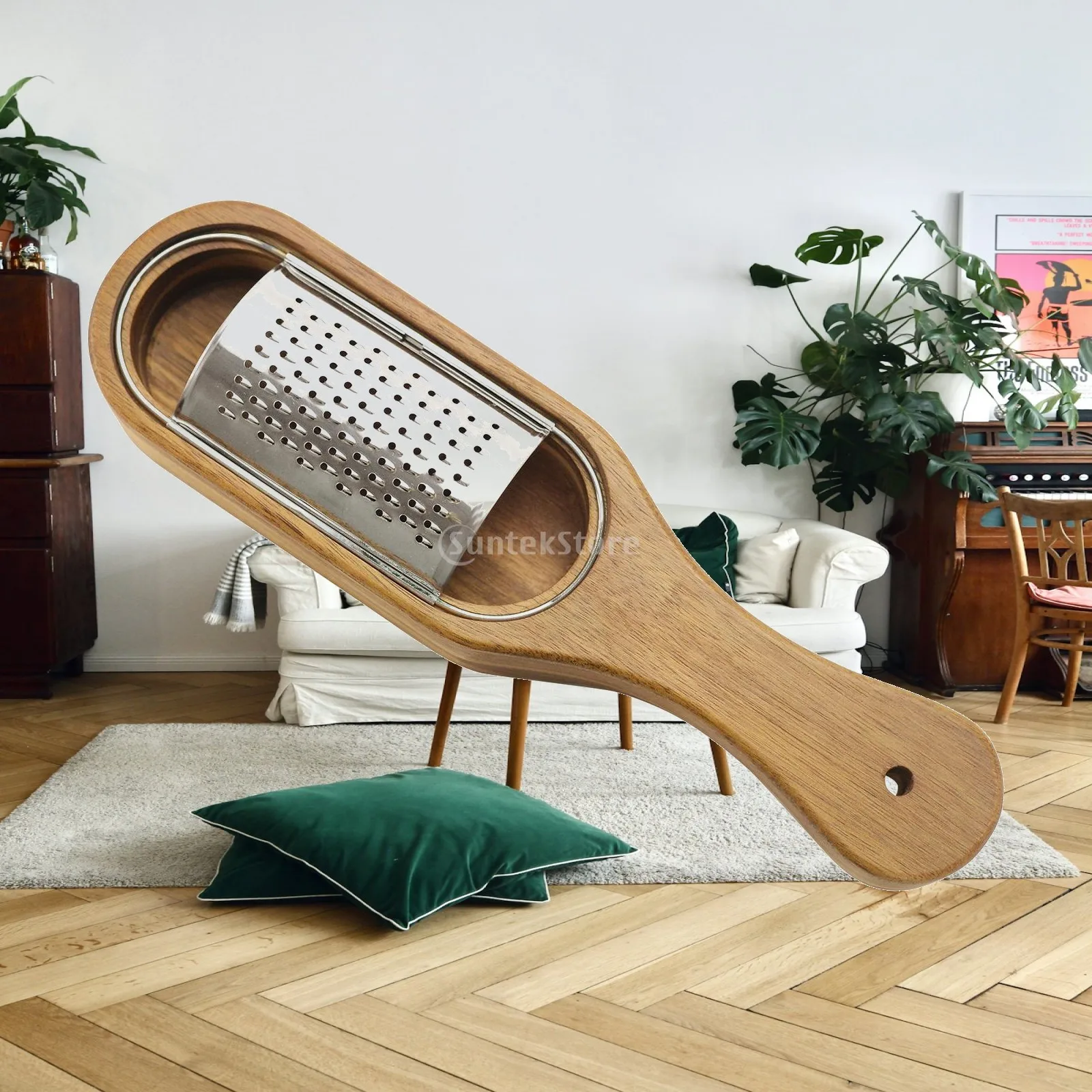 Kitchen Cheese Grater with Container Durable Stainless Steel Handheld Shredder Practical Utensil for Gourmet Meals