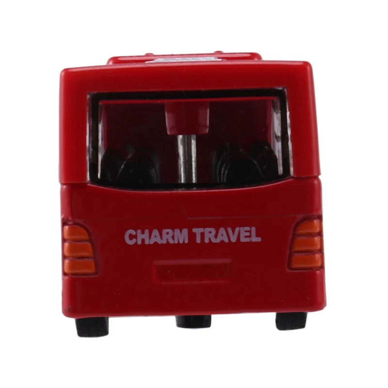 Children's Diecast Model Vehicle Shuttle Bus Car Toys Small Baby Pull Back Toys