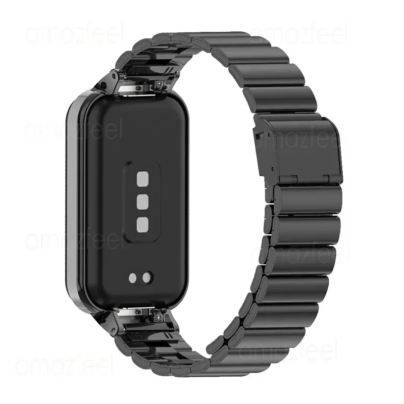 Strap Case Protector para Xiaomi Mi Band 8, Pulseira Ativa, Capa Protetora, Pulseiras De Metal