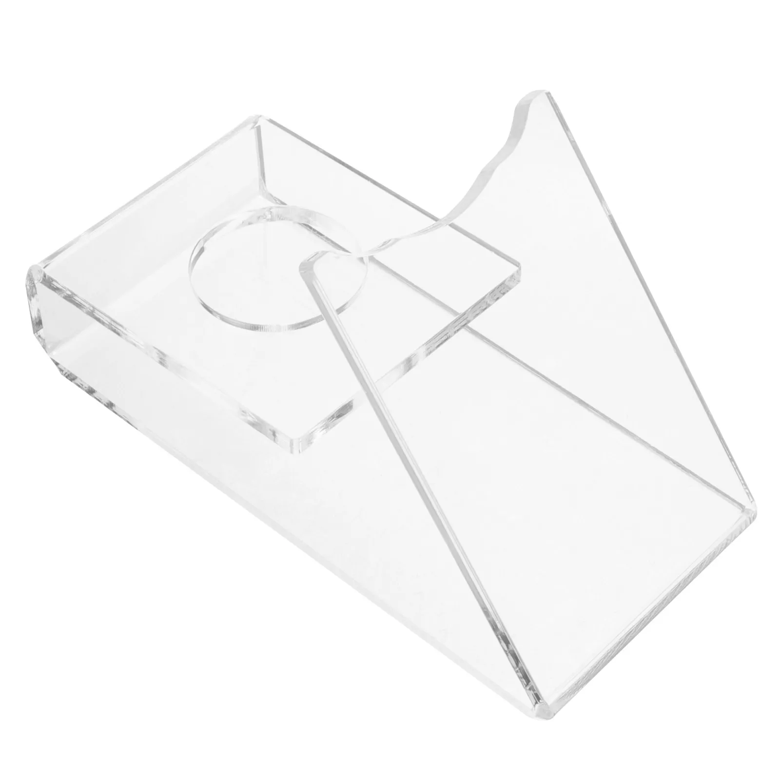 

Table Tennis Paddle Holder Clear Acrylic Stand for Ping Pong Bat Display Storage Space Saving Desktop Rack Mount