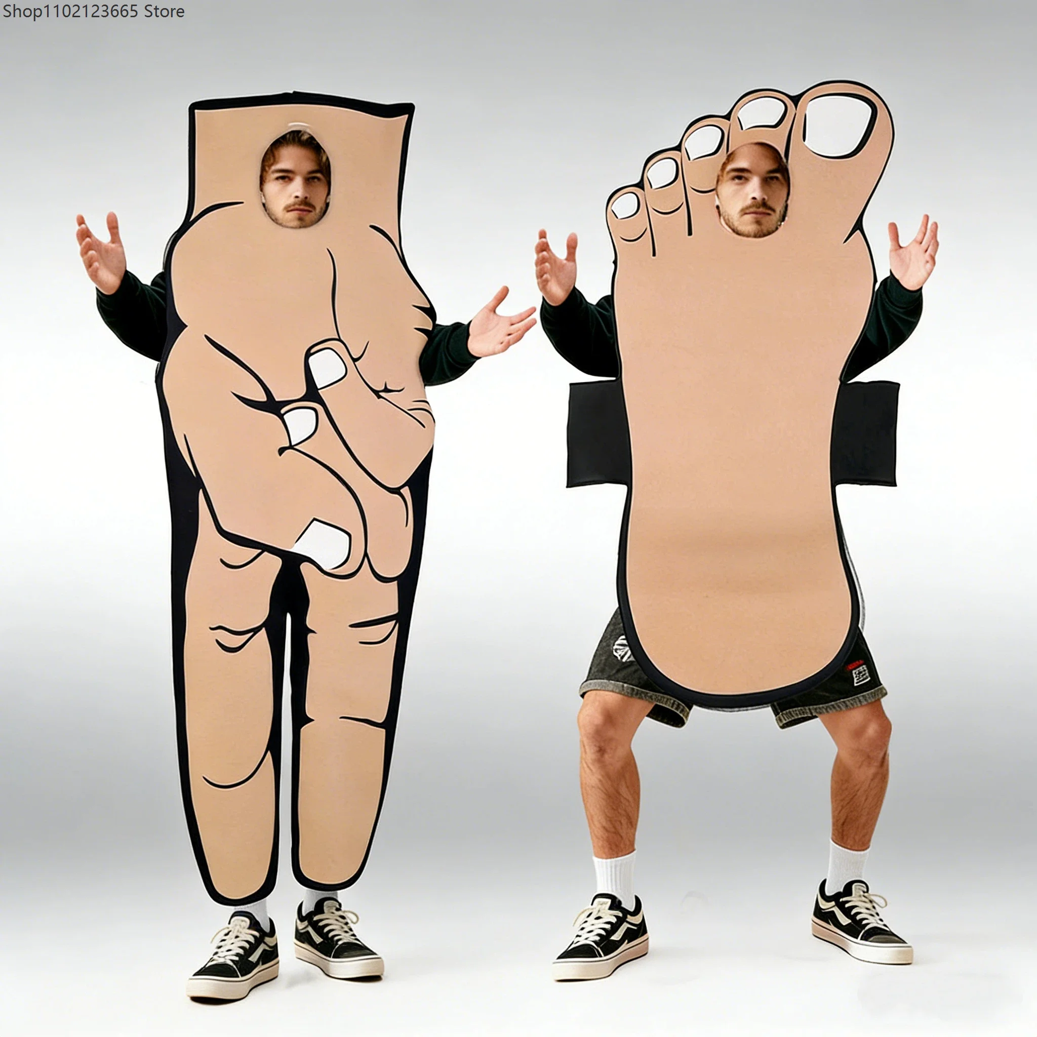 

Halloween Enfant' Fun Character Costume Set With Hands Feet Couple Character Play Ideas Stage Performance Carnival Party Suit